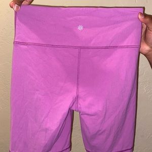 Purple athleta biker shorts